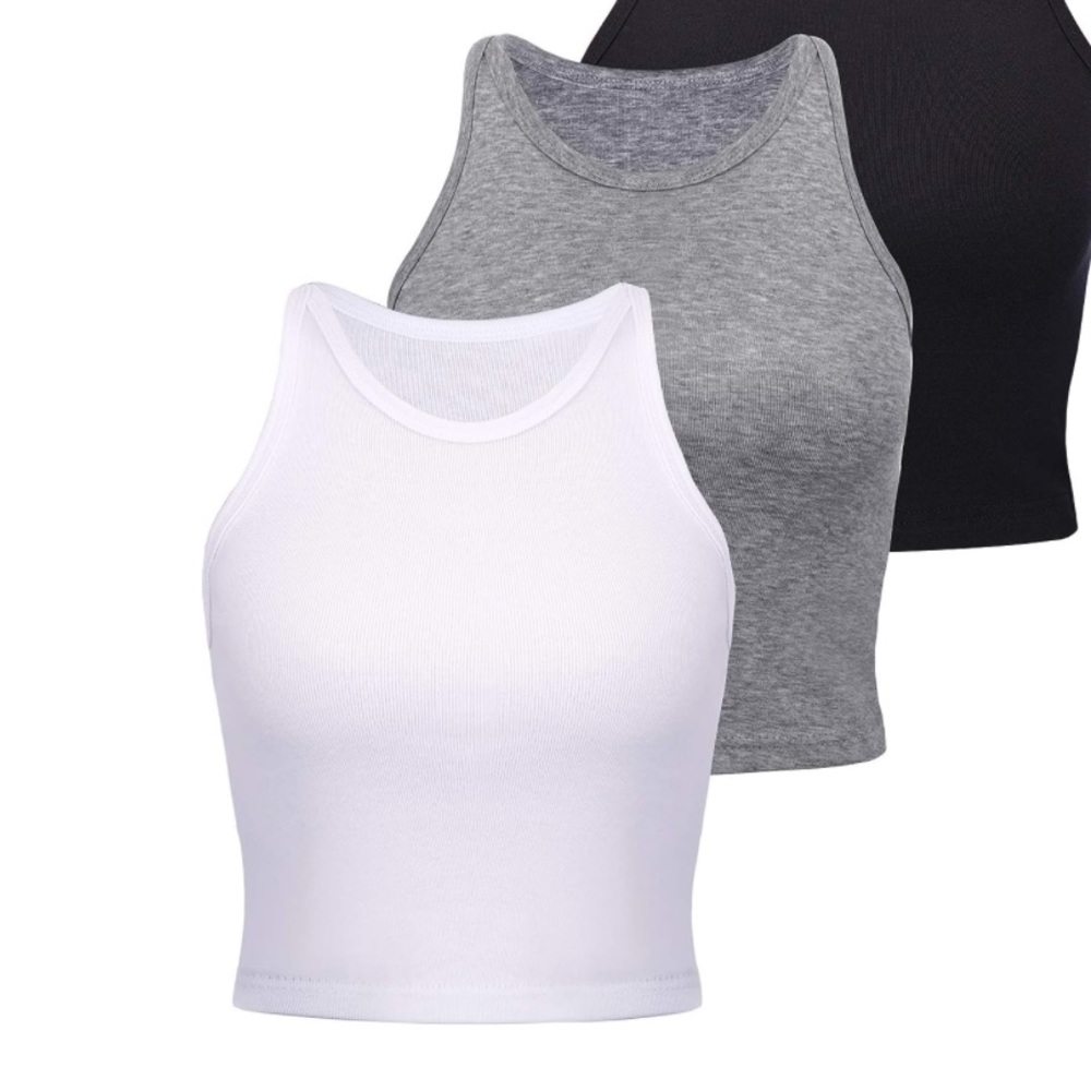 Pair of Crop Tops Racerback Crop for Women Crop Tank